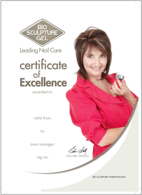 certifixate of excellence